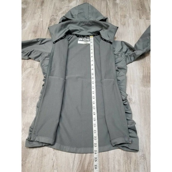 Jo+Jax Fiora Runched Dance Activewear Full Zip Hood Jacket Women's Size Small - Picture 7 of 10